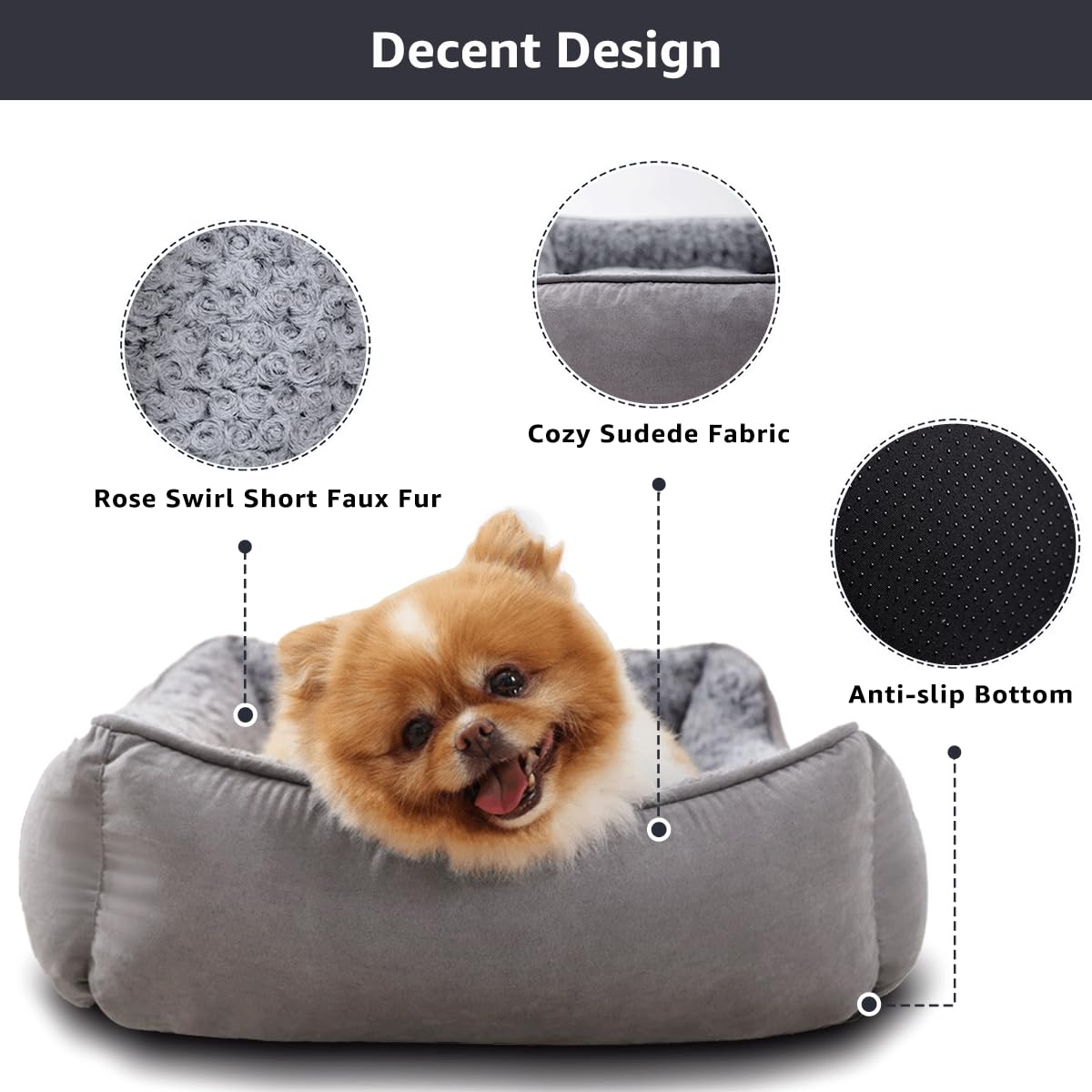 welpino Plush Dog Sofa Bed – Washable & Non-Slip