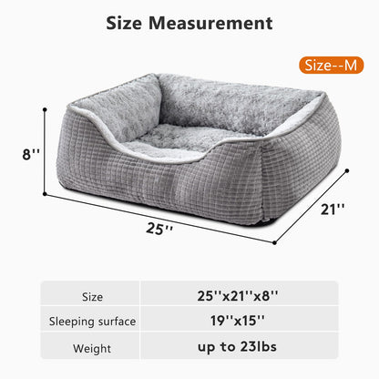 welpino Raised Edge Dog Bed – Washable & Orthopedic