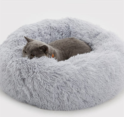 welpino Plush Donut Bed – Self-Warming & Calming for Pets