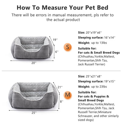welpino Raised Edge Dog Bed – Washable & Orthopedic
