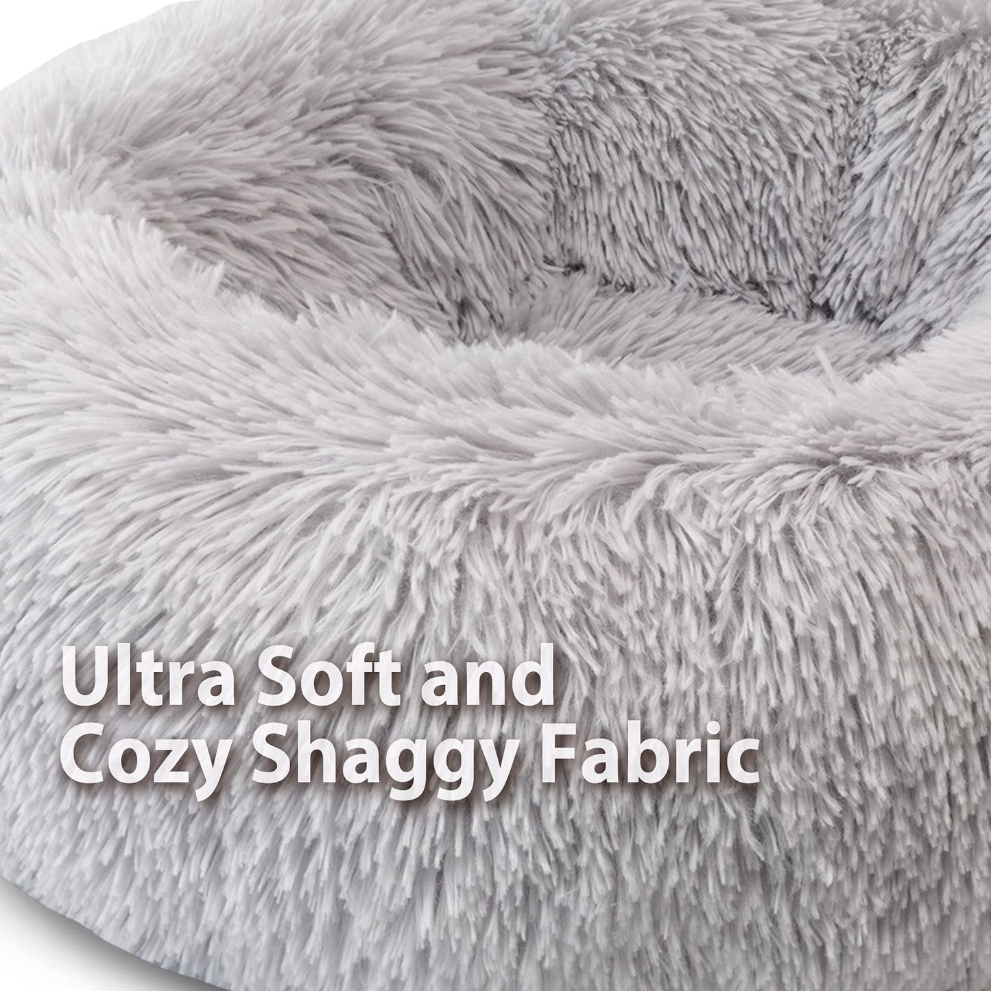 welpino Plush Donut Bed – Self-Warming & Calming for Pets