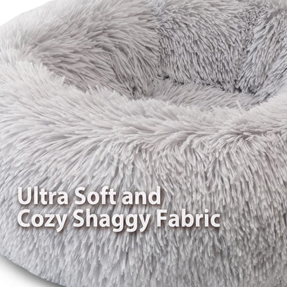 welpino Plush Donut Bed – Self-Warming & Calming for Pets