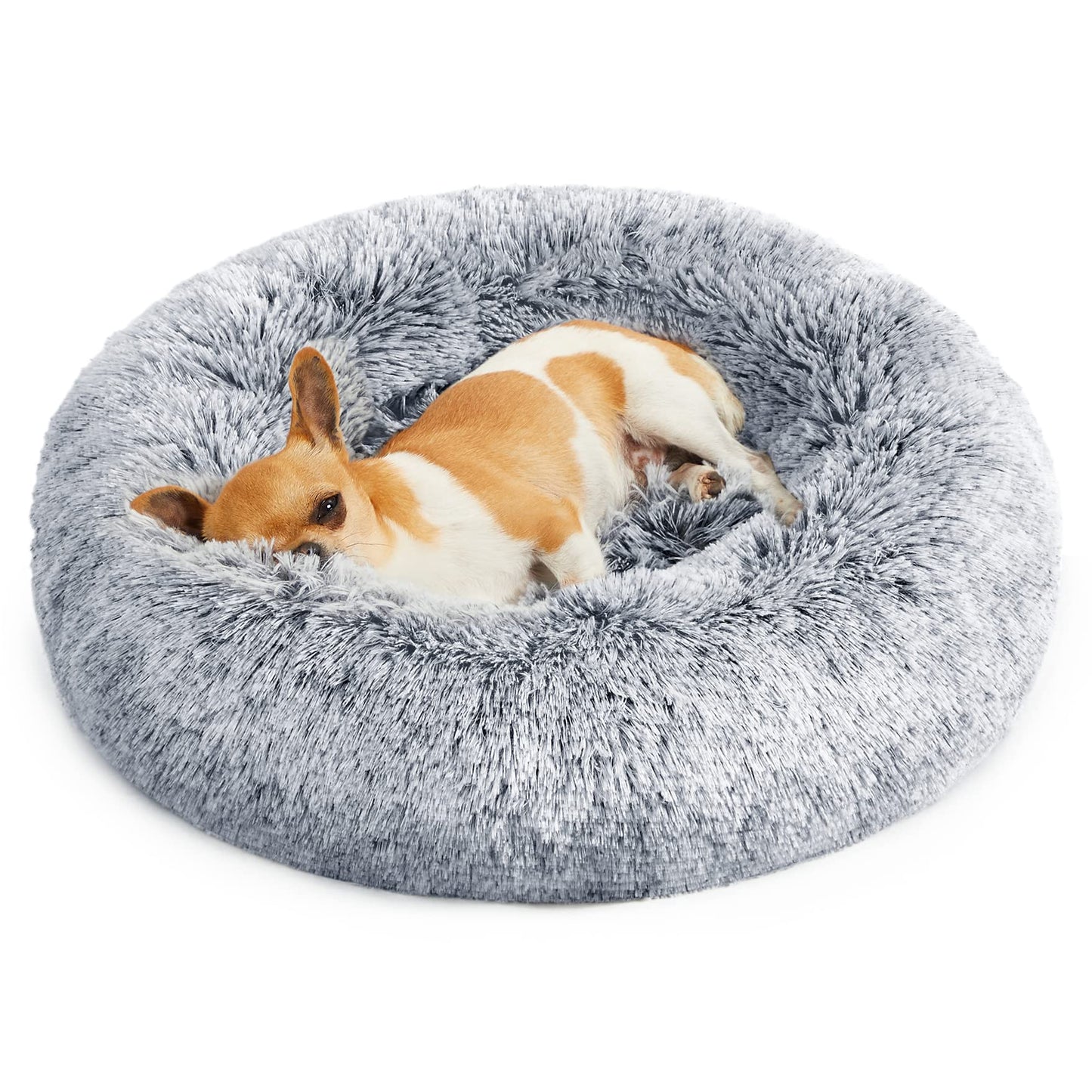 welpino Plush Donut Bed for Dogs & Cats – Washable & Calming