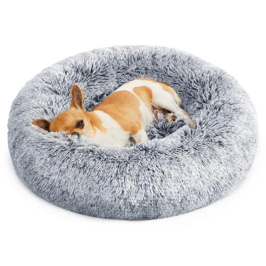 welpino Plush Donut Bed for Dogs & Cats – Washable & Calming