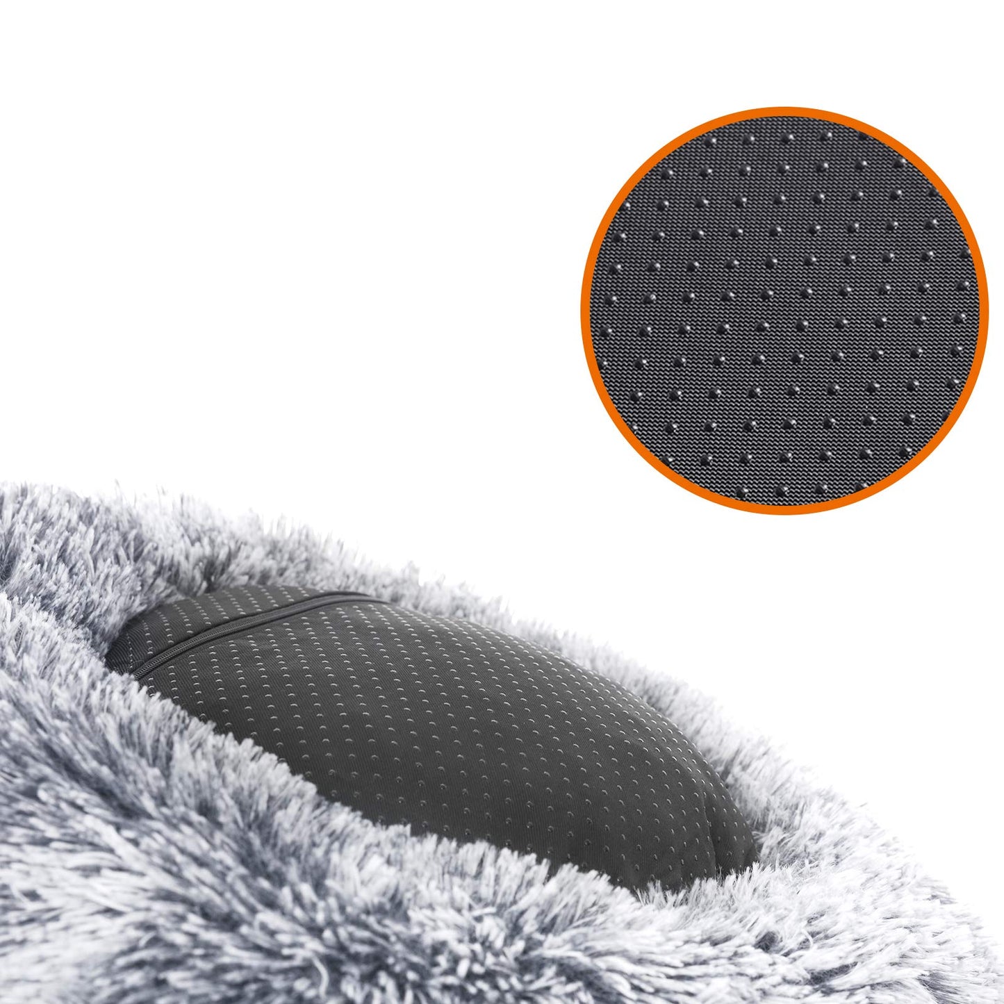 welpino Plush Donut Bed for Dogs & Cats – Washable & Calming