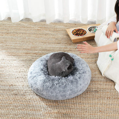 welpino Plush Donut Bed for Dogs & Cats – Washable & Calming